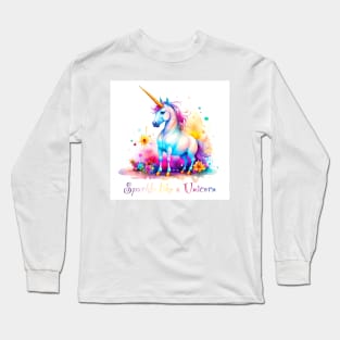 [AI Art] Sparkle like a unicorn Long Sleeve T-Shirt